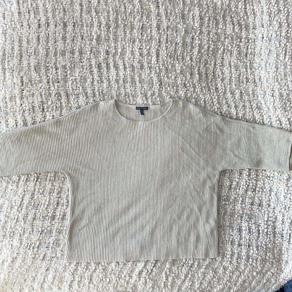 EILEEN FISHER- knitted half sleeve sweater